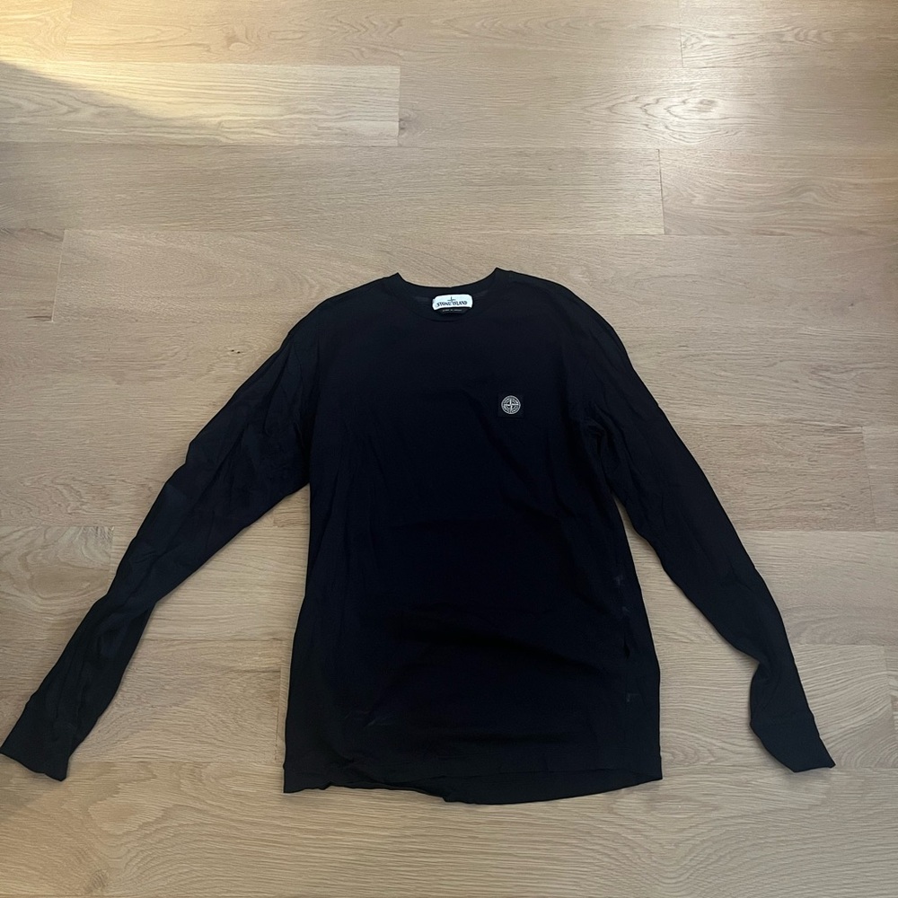 Stone Island Black Long Sleeve Tee